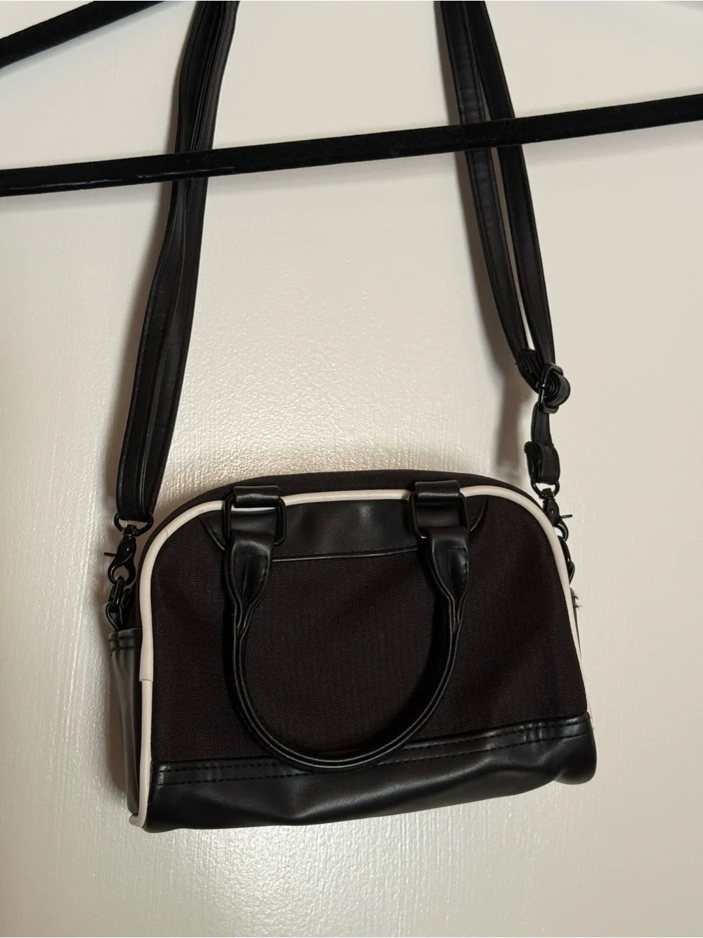 PUMA Black Crossbody Duffel-Style mini Bag